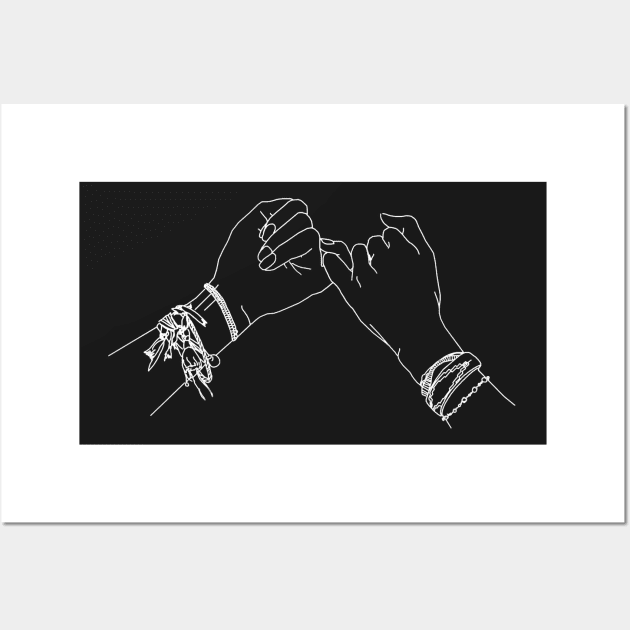 Pacto Juliantina - Pinky Promise - White Wall Art by freddyhlb